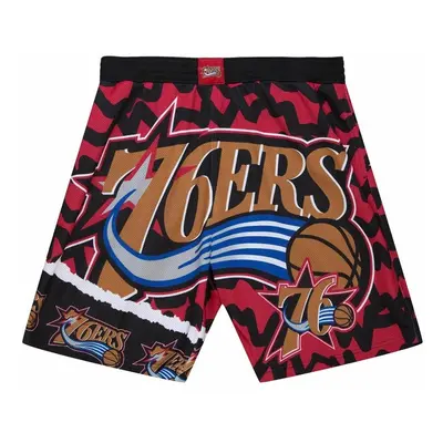 Mitchell & Ness shorts Philadelphia 76ers Jumbotron 2.0 Submimated Mesh Shorts red/black