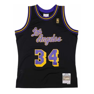 Mitchell & Ness Los Angeles Lakers #34 Shaquille O'Neal Swingman Jersey black