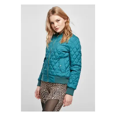 Urban Classics Ladies Diamond Quilt Nylon Jacket jasper