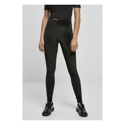 Urban Classics Ladies High Waist Velvet Leggings black