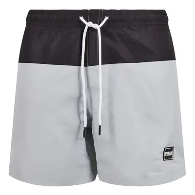 Urban Classics Block Swim Shorts lightasphalt/black