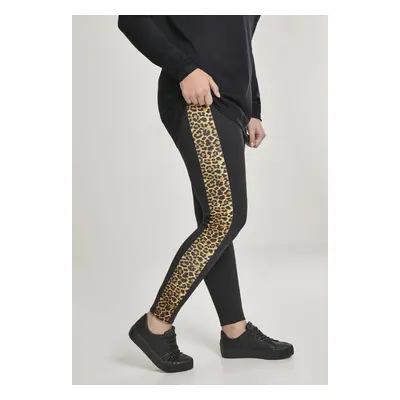 Urban Classics Ladies Side Striped Pattern Leggings blk/leo