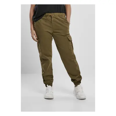 Urban Classics Ladies High Waist Cargo Jogging Pants summerolive