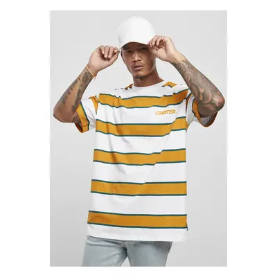 Starter Logo Striped Tee white/yellow