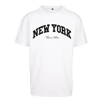 Mr. Tee New York College Oversize Tee white