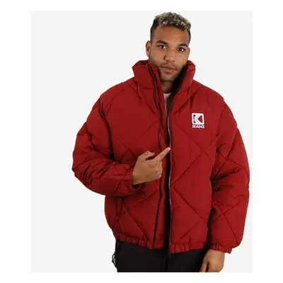 Téli dzeki Karl Kani OG Rhombus Puffer Jacket Wine Red