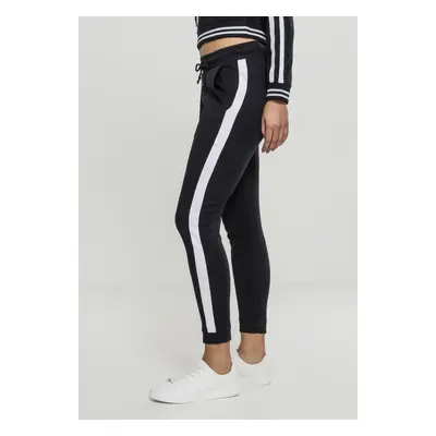 Urban Classics Ladies Interlock Joggpants black/white