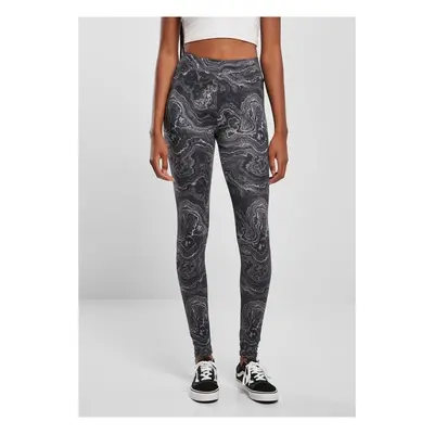 Urban Classics Ladies Soft AOP Leggings blackoil