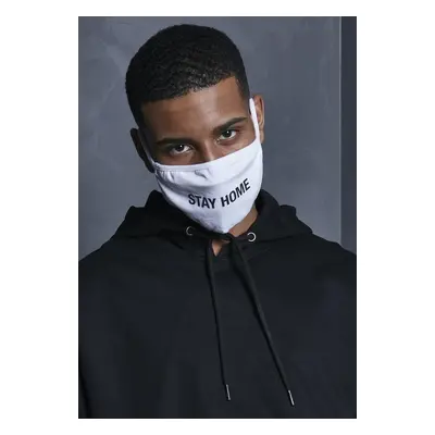 Mr. Tee Stay Home Face Mask white