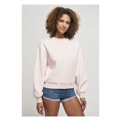 Urban Classics Ladies Oversized Color Melange Crewneck pink melange