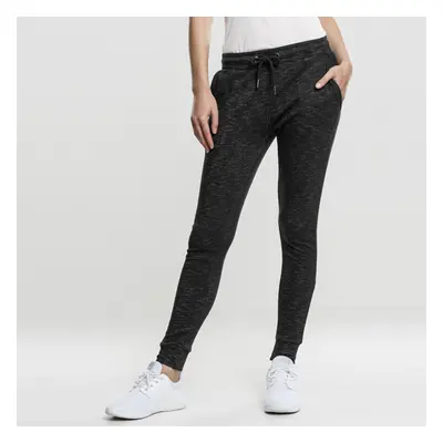 Urban Classics Ladies Space Dye Terry Jogpants blk/wht