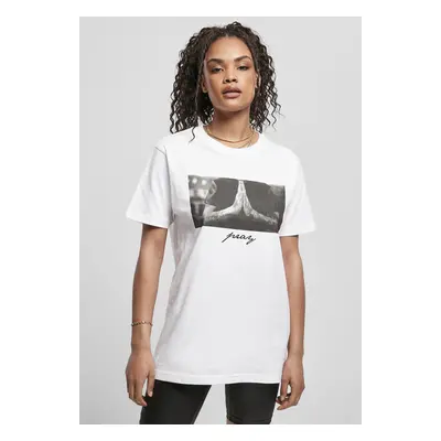 Mr. Tee Ladies Pray Tee white