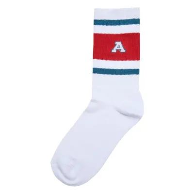 Urban Classics College Team Socks bottlegreen/hugered/white