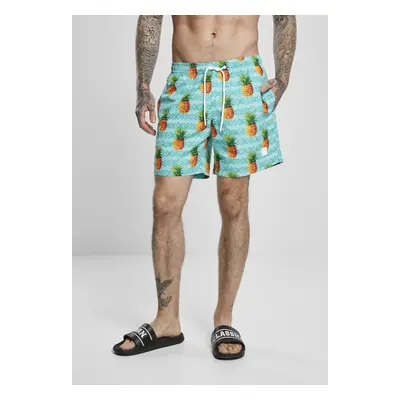 Urban Classics Pattern Swim Shorts pineapple aop