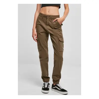 Urban Classics Ladies Cotton Twill Utility Pants olive