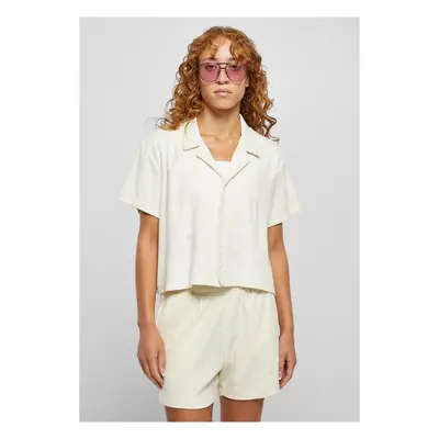 Urban Classics Ladies Towel Resort Shirt palewhite