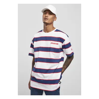 Starter Logo Striped Tee white/blue