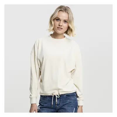 Urban Classics Ladies Oversized Velvet Crew sand