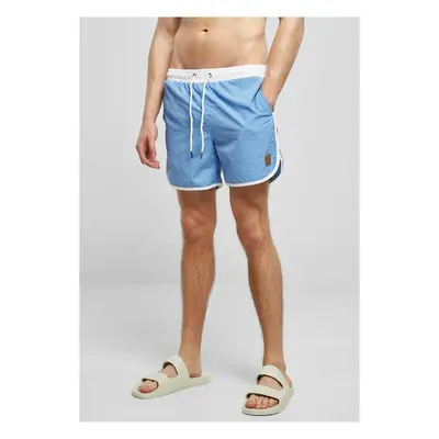 Urban Classics Retro Swimshorts white/horizonblue