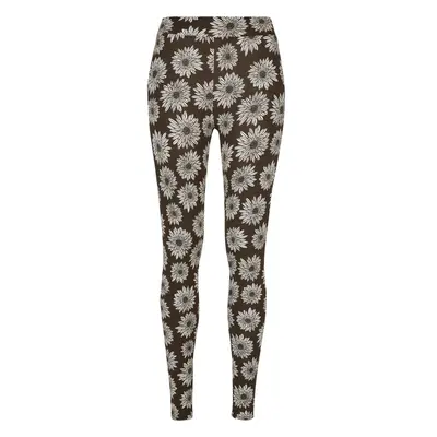 Urban Classics Ladies Soft AOP Leggings browncamomile