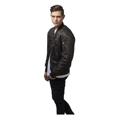 Urban Classics Tonal Camo Bomber Jacket dark olive