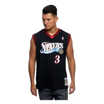 Mitchell & Ness Philadelphia 76ers #3 Allen Iverson black Swingman Jersey