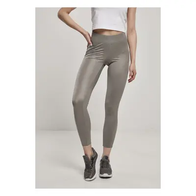 Urban Classics Ladies Imitation Leather Leggings asphalt