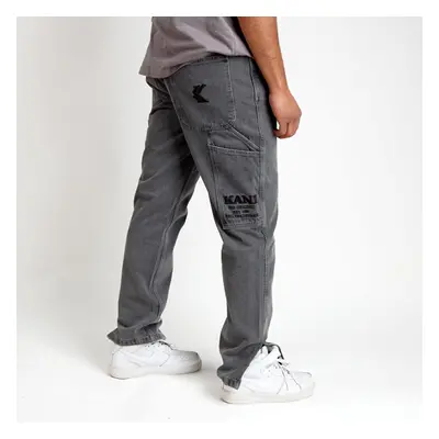 Nadrág Karl Kani Retro Slit Denim Pants Grey