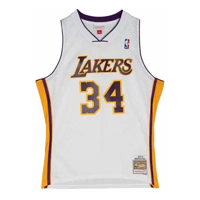 Mitchell & Ness Los Angeles Lakers 34 Shaquille O'Neal Alternate Jersey white