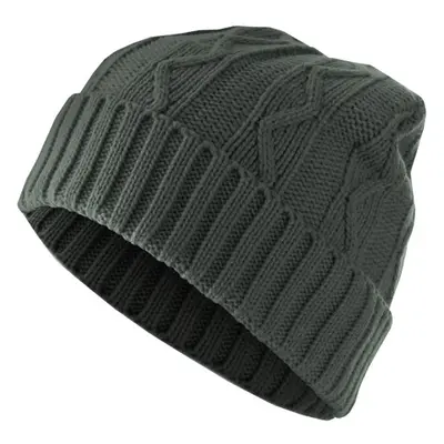 Urban Classics Beanie Cable Flap charcoal