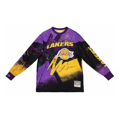 Mitchell & Ness Los Angeles Lakers Hyper Hoops Moto Longsleeve purple