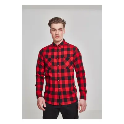 Urban Classics Checked Flanell Shirt blk/red