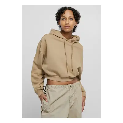 Urban Classics Ladies Cropped Heavy Hoody warmsand