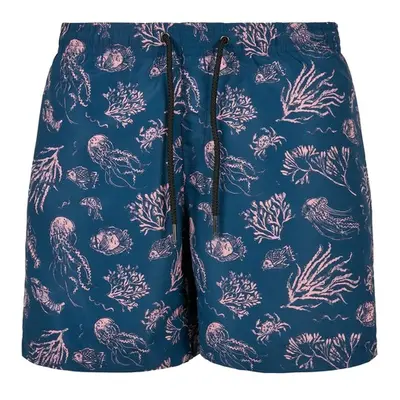 Urban Classics Pattern Swim Shorts nautical aop