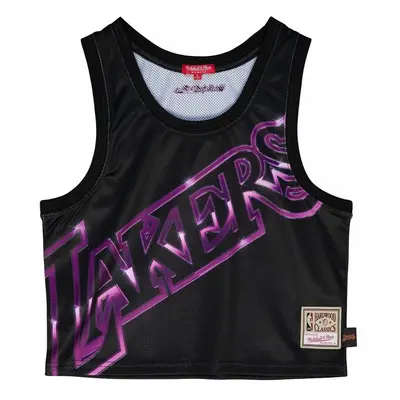 WMNS Mitchell & Ness Los Angeles Lakers Women's Big Face 4.0 Crop Tank black