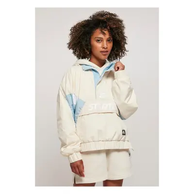 Ladies Starter Colorblock Halfzip Windbreaker palewhite/icewaterblue