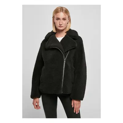 Urban Classics Ladies Sherpa Biker Jacket black