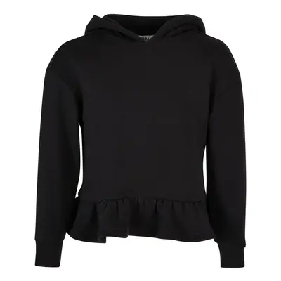 Urban Classics Girls Organic Volants Hoody black