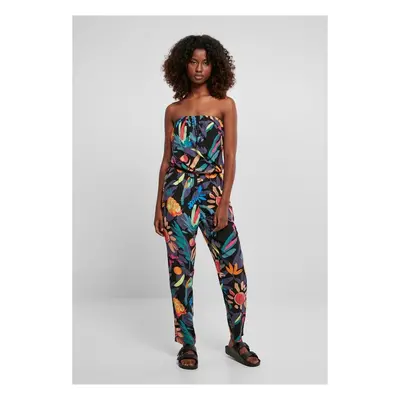 Urban Classics Ladies Viscose Bandeau Jumpsuit blackfruity