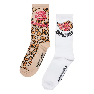 Mr. Tee Ramones Leo Socks 2-Pack leo aop/offwhite