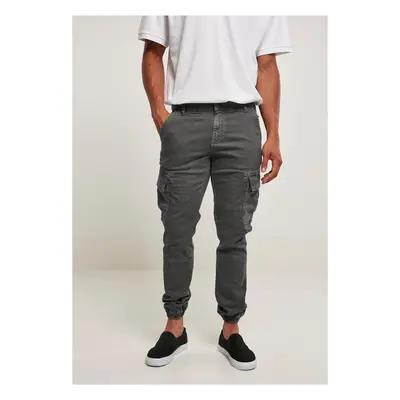 Urban Classics Washed Cargo Twill Jogging Pants darkshadow