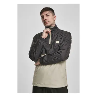 Urban Classics Stand Up Collar Pull Over Jacket black/concrete