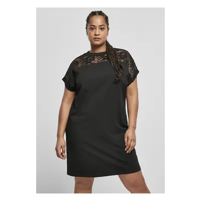 Urban Classics Ladies Lace Tee Dress black