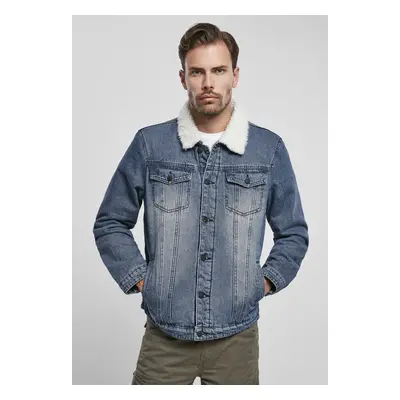 Brandit Sherpa Demin Jacket denimblue/wht