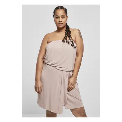 Urban Classics Ladies Viscose Short Bandeau Dress duskrose