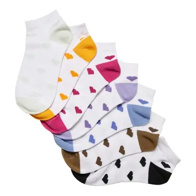 Urban Classics Recycled Yarn Heart Sneaker Socks 7-Pack multicolor