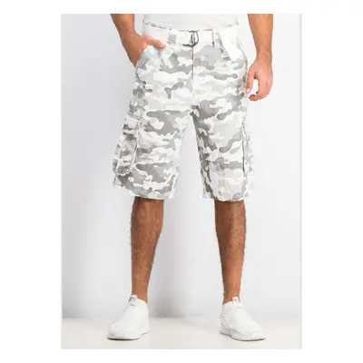 Southpole Cargo Shorts White