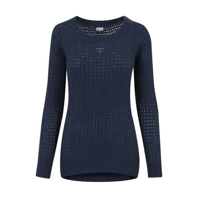 Urban Classics Ladies Long Wideneck Sweater navy