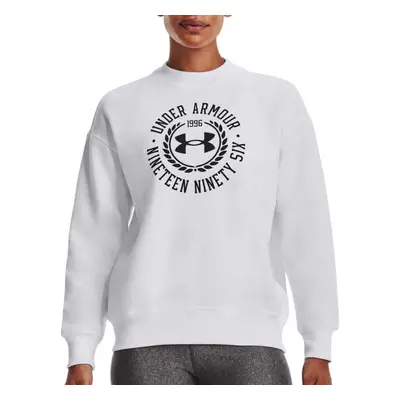 Under Armour Rival Fleece Crest Grp Crew-WHT