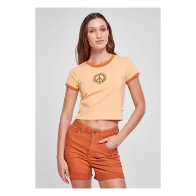 Urban Classics Ladies Stretch Jersey Cropped Tee paleorange/vintageorange